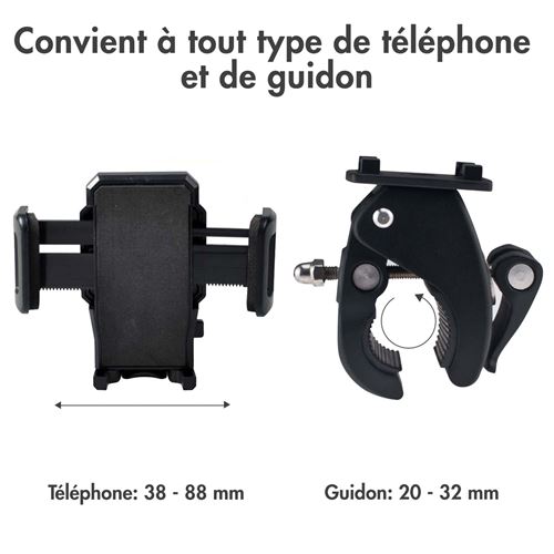 Support telephone velo - Réglable - Universel - Noir ACCEZZ - Accessoire  pour téléphone mobile - Achat & prix