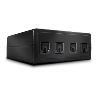 Lindy 4 Port Automatic Optical Audio Switch - Commutateur audio - 4 x TOSLINK - de bureau - 1