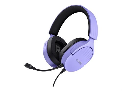Trust Gxt 489P Fayzo - Micro-Casque - Circum-Aural - Filaire - Jack 3,5Mm - Violet