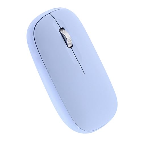 T'nB iClick DUAL CONNECT - Souris - 3 boutons - sans fil - Bluetooth, 2.4 GHz - récepteur sans fil USB - bleu - boîte de suspension