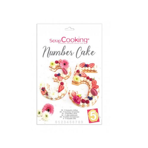 Non Communiqué Multicolore Kit Number Cake - Scrapcooking - Plastique