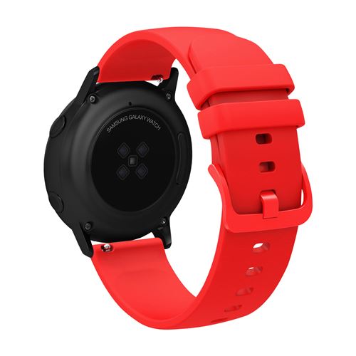 Avizar Rouge Bracelet Pour Samsung Galaxy Watch Active 40Mm Silicone Souple Et Ajustable - Image 3