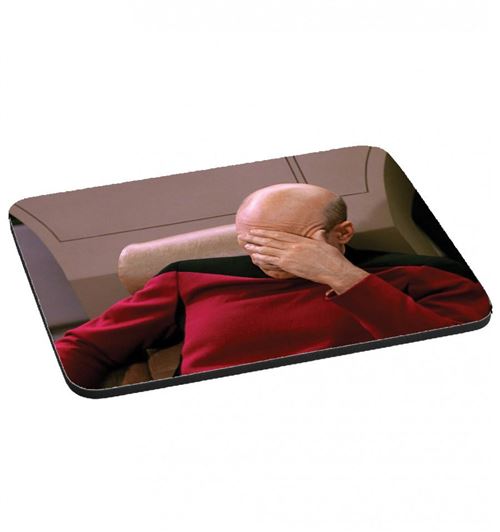 Tapis de souris Capitaine jean luc picard