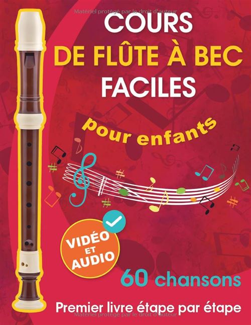 Méthode Flûte À Bec Narratik - Enfants Débutants 60 Chansons Doigtés Allemand Baroque Vidéo Audio