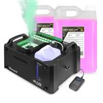 BeamZ Professional BLAZE3500 - Pack Machine à Fumée Verticale et Horizontale RGB - 3500 Watts | 10L Inclus