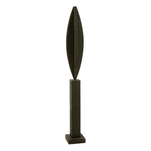 Non Communiqué Noir Déco Sur Pied En Bois "Luke" 115Cm