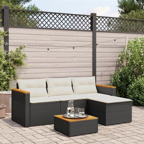 Vidaxl Noir Salon De Jardin 3 Pcs - Image 3