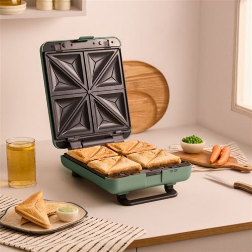 CREATE Stone Studio - Appareil &Agrave; Croque-monsieur, Grill Et Gaufrier &Agrave; Plaques Interchangeables