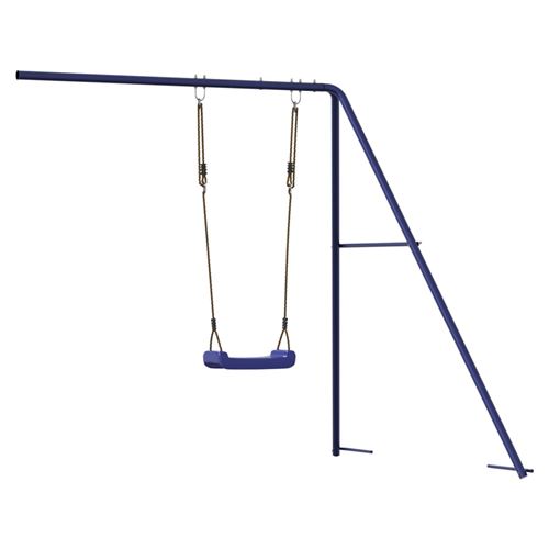 vidaXL Toboggan/balançoire pour maisonnette de jeu bleu polypropylène