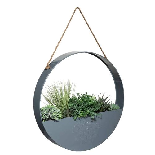 Non Communiqué Gris Atmosphera Créateur D'intérieur - Décoration Murale À Suspendre "Plante" 44Cm