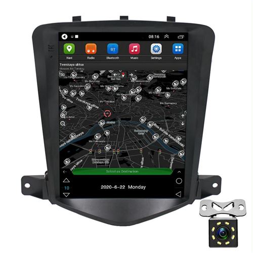 Autoradio Android 10 Écran 9.7 Pouces GPS Bluetooth Caméra Dual USB WiFi RAM 2 Go ROM 32 Go YONIS