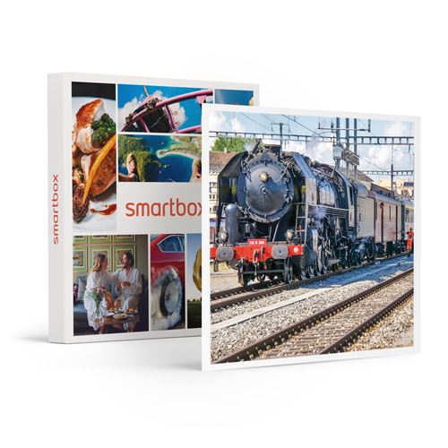 SMARTBOX - Coffret Cadeau Journée en Suisse en train panoramique avec repas et apéritif en classe Confort-Multi-thèmes