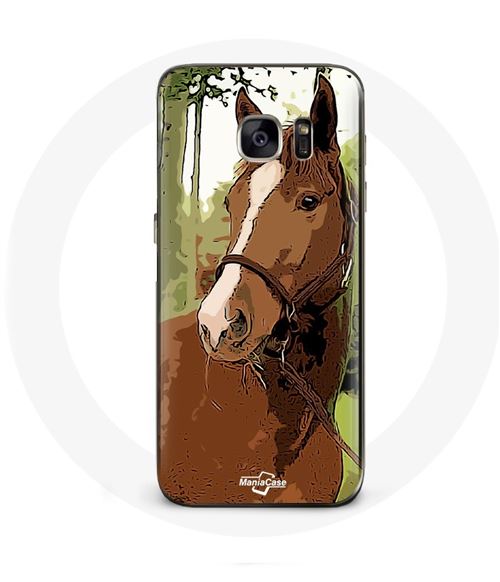Coque pour Samsung Galaxy S6 Quarter Horse Marron Race de cheval Maniacase