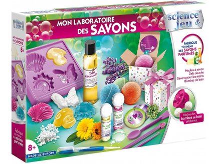 Mon premier coffret : mon laboratoire de savons parfumées des 8 ans - science et jeu - fabrication savons - science et jeu enfant - Jeu de sciences et d'expérience - Achat & prix