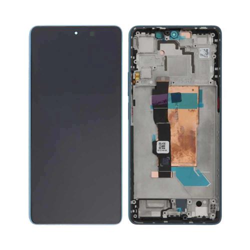 Ecran Lcd Et Vitre Tactile Avec Châssis Bleu Pour Xiaomi Poco F5 5G (Original Pulled)