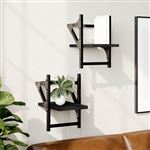 VidaXL Étagères Cube Murales 4 Pcs Chêne Artisanal - Organisateur Cube Stockage Et Étagère Flottante