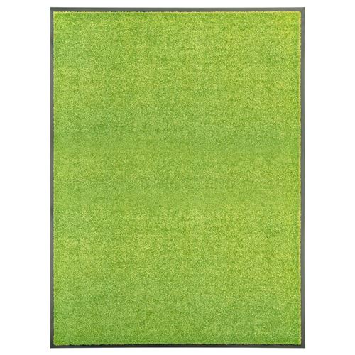 Paillasson lavable Vert 90x120 cm Vidaxl Vert