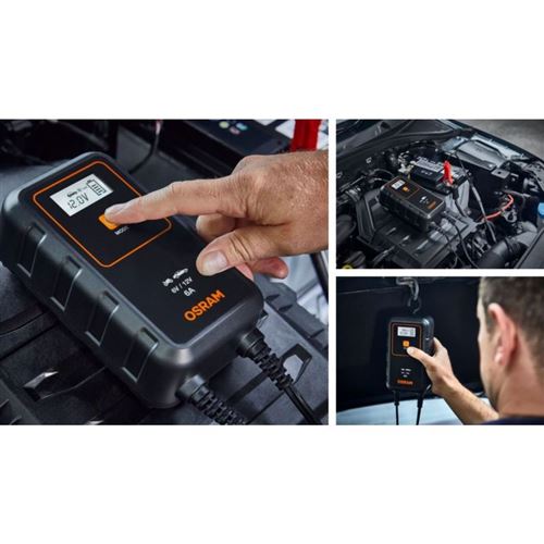 Chargeur de batterie auto Osram BATTERYcharge 906 OEBCS906 - Chargeurs  batteries et socles - Achat & prix