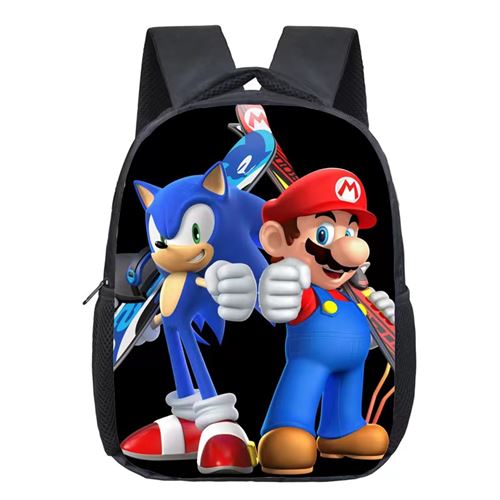 Sac à Dos Super Mario pour Enfants Cadeaux pour Garçon (SD1422) 24*10*30 cm Multicolore