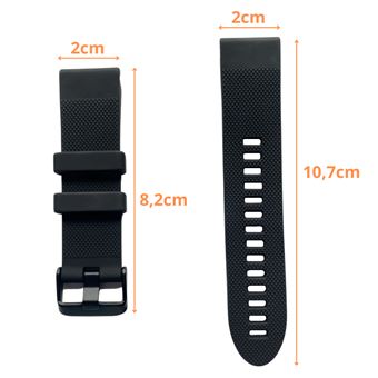Acheter Bracelet Sport en Silicone, 20mm, pour montre intelligente