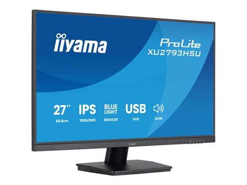 iiyama ProLite XU2793HSU-B7 computer monitor 68.6 cm (27") 1920 x 1080 pixels Full HD LED Black