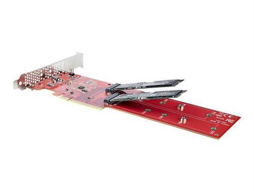 StarTech.com Adaptateur PCIe M.2 - PCIe x8/x16 vers Double NVMe ou