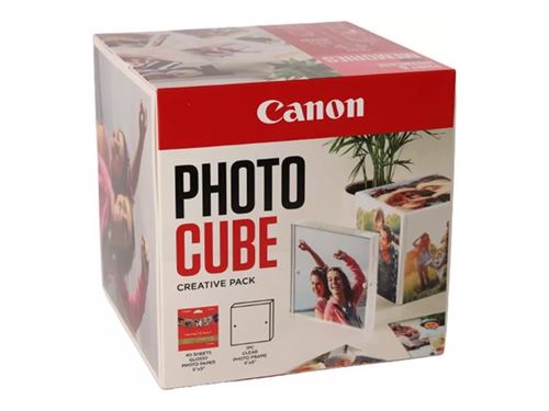 Pack de 40 feuilles papier photo brillant Canon PP-201 pour MAXIFY GX3050 GX4050 GX5050 GX5550 GX6550 PIXMA G1530 G2570 G3570 G4570 et G650 Rose