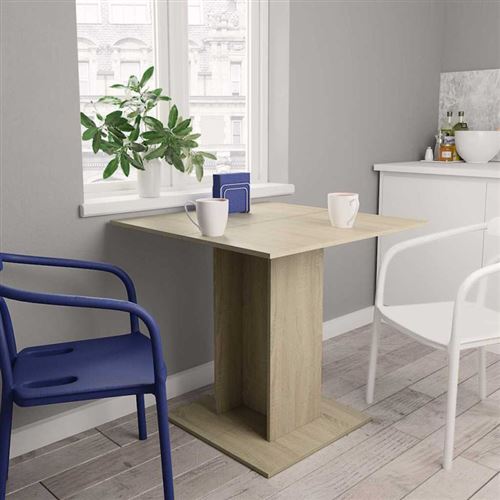 Vidaxl Chêne Sonoma - Table 80X80 Cm - Image 3
