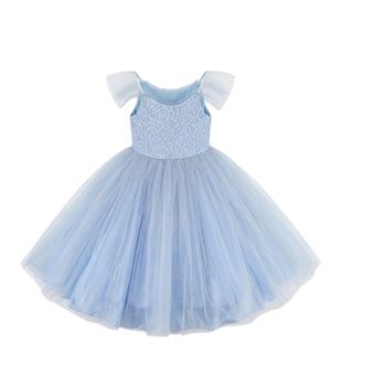 Robe bleu Eva 3 - 4 ans 102cm - 1