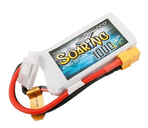 Gens Ace Soaring 1000mah 7.4v 30c 2s1p Lipo Xt60