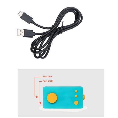 Câble USB de chargement pour Lunii-3 Lunii 3 , ma Fabrique à Histoires -  3ème génération - Straße Tech ® - Accessoire conteuse d'histoire - Achat &  prix