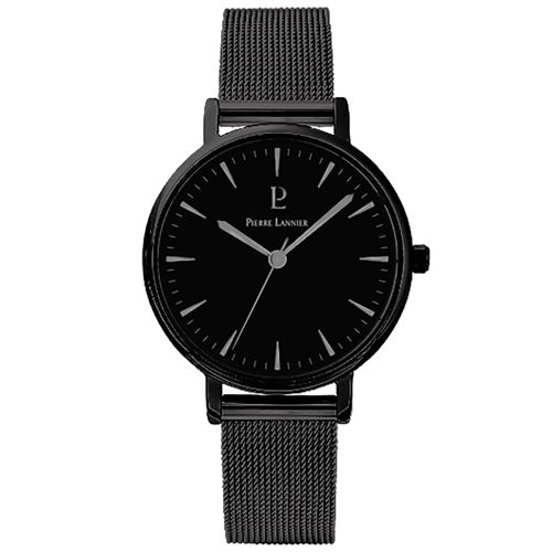 Montre PIERRE LANNIER en Acier Noir