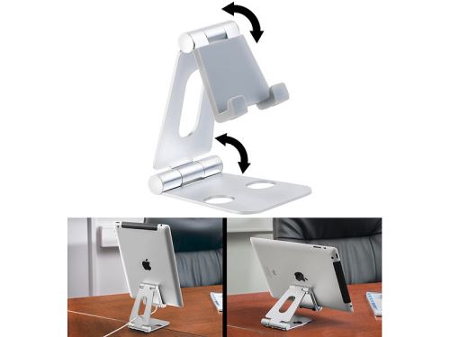 Support orientable ultraplat pour smartphone / tablette 25,4 cm - Argent