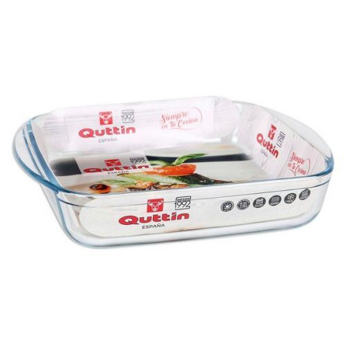 Fontaine de cuisine Quttin 1,6 L Verre Carré (25 X 21,9 x 5 cm)