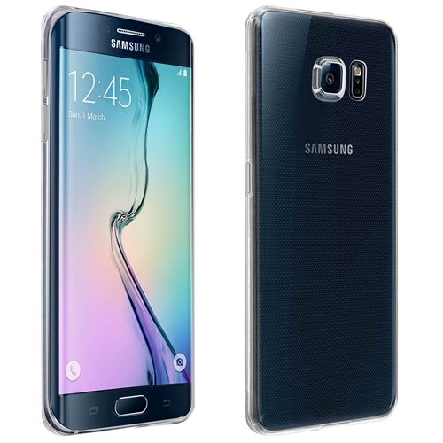 Avizar Coque pour Samsung Galaxy S6 Edge Silicone Souple Ultra-Fin Transparent