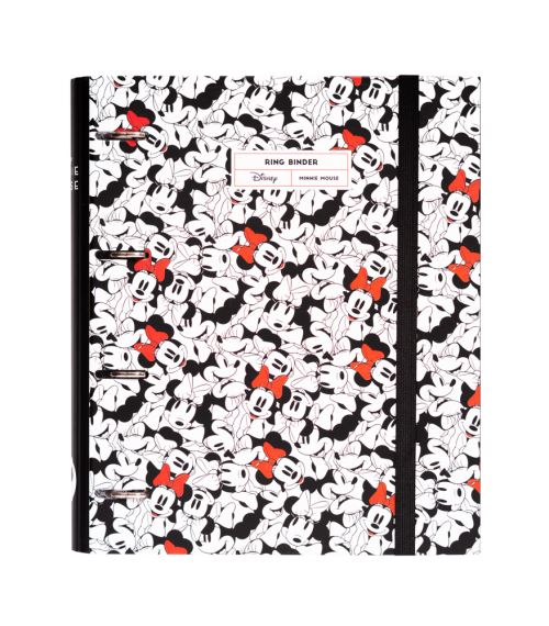 Dossier 4 Anneaux Decoupe Premium Minnie Mouse Rocks The Dots