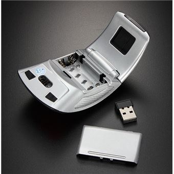 Souris GENERIQUE Souris Pliable Sans Fil pour PC MACBOOK USB Universelle  Capteur Optique 3 Boutons Ordinateur