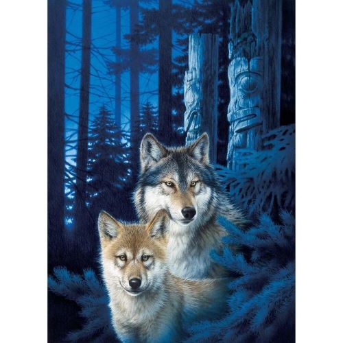 Cobblehill 80163 1000 PC Loup Canyon Puzzle, différents