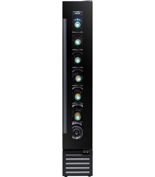 Climadiff Cbu7S1B - Cave À Vin - Encastrable - Largeur : 14.5 Cm - Profondeur : 47.5 Cm - Hauteur : 86.5 Cm - 18 Litres - Classe G - Noir