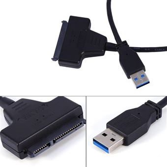 Câble Adaptateur SATA 3 III 22Pin USB 3.0 pour Disque Dur HDD