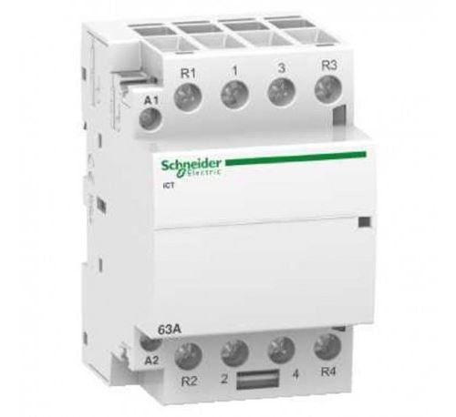 Schneider Electric Blanc Contacteur - 63A - 2No+2Nf- 220...240Vca - 50Hz - Acti9 - Ict - Image 1