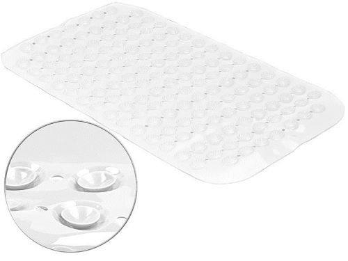 Tapis antidérapant pour baignoire, 72 x 38 cm, coloris blanc