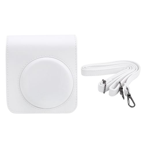 Housse Fujifilm pour appareil photo Instax Mini70 en PU cuir - Blanc