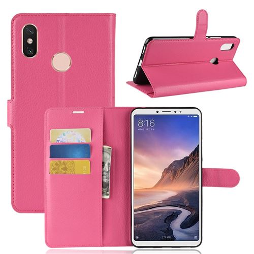 Etui en PU flip rose pour votre Xiaomi Mi Max 3