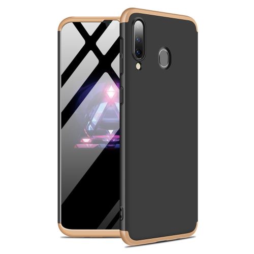 Coque en TPU matte détachable 3 pièces or/noir pour votre Samsung Galaxy M30/A40s
