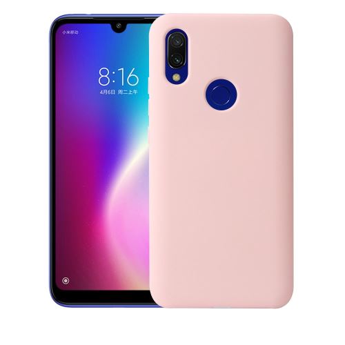 Coque en TPU soyeux rose pour votre Xiaomi Redmi 7/Y3