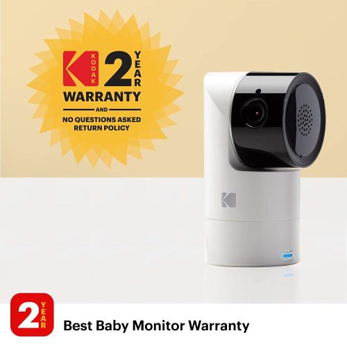 Caméra de surveillance Kodak cherish c120 caméra pour bébé avec application  mobile- hd, avec zoom, audio bidirectionnel, vision nocturne, longue portée  - camera additionnel