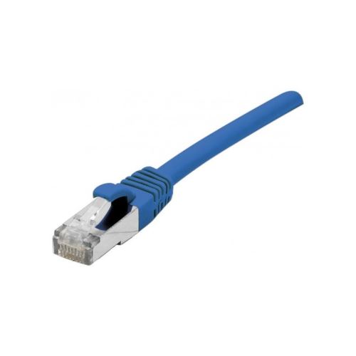 Cordon RJ45 catégorie 6 F/UTP LSOH snagless bleu - 0,5 m