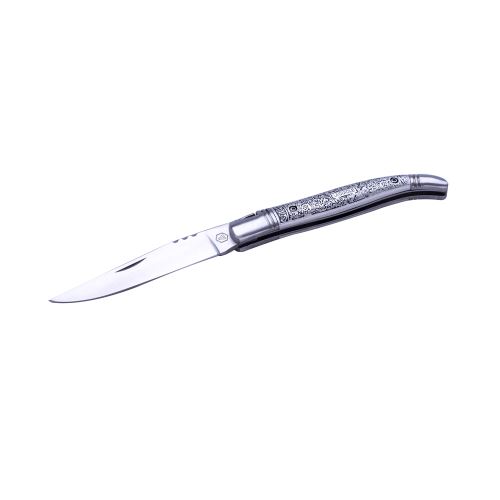 Couteau pliant décor Vénitien -Entièrement en aluminium - Couteau pliant pour usage quotidien - Coffret cadeau