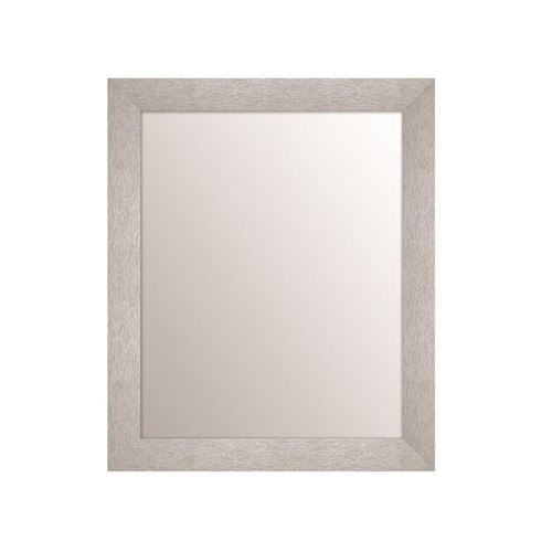 miroir texa miroir rectangulaire 40x50 cm argent